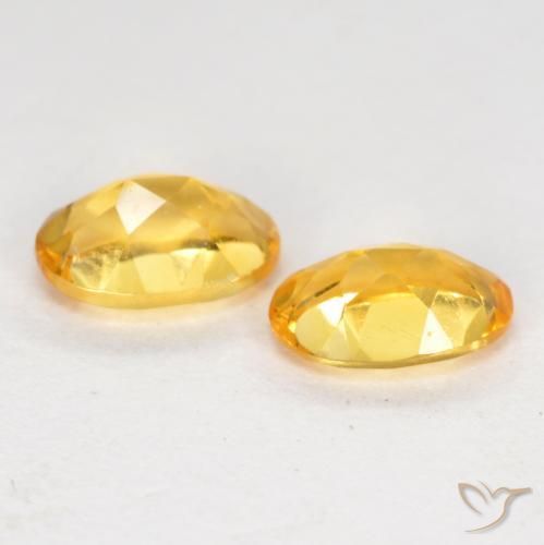 Citrine Gemstones in 6 x 4 mm (calibrated) Size for Sale, Citrine Stones in Dark Golden Color