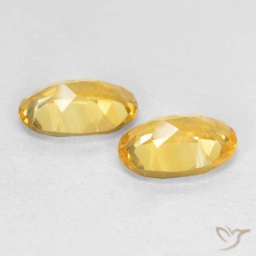 Citrine Gemstones in 6 x 4 mm (calibrated) Size for Sale, Citrine Stones in Golden Orange Color
