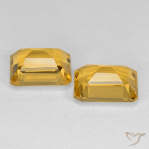 Citrine Gemstones in 8 x 6 mm (calibrated) Size for Sale, Citrine Stones in Golden Color
