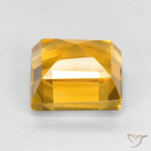 Citrine Gemstone in 7 x 7 mm (calibrated) Size for Sale, Citrine Stone in Golden Color