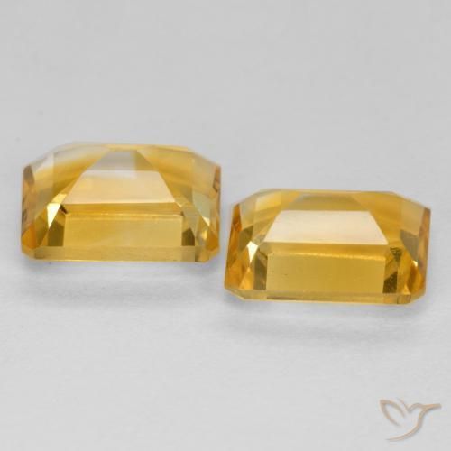 Citrine Gemstones in 8 x 6 mm (calibrated) Size for Sale, Citrine Stones in Deep Golden Orange Color