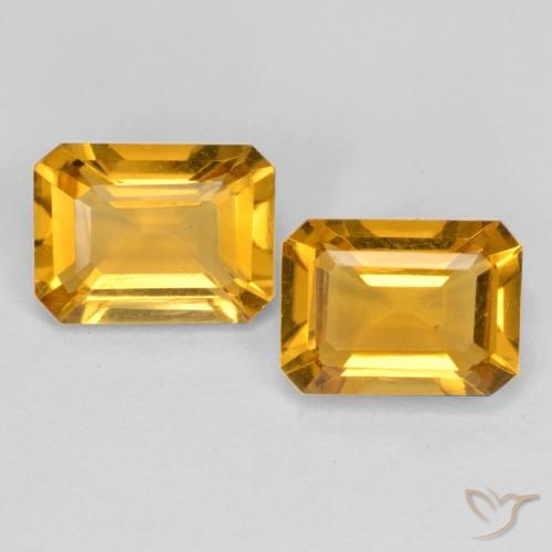 2.68ctw Natural Dark Golden Citrine, Emerald Cut, VVS-VS