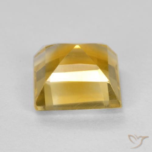 Citrine Gemstone in 7 x 7 mm (calibrated) Size for Sale, Citrine Stone in Golden Color
