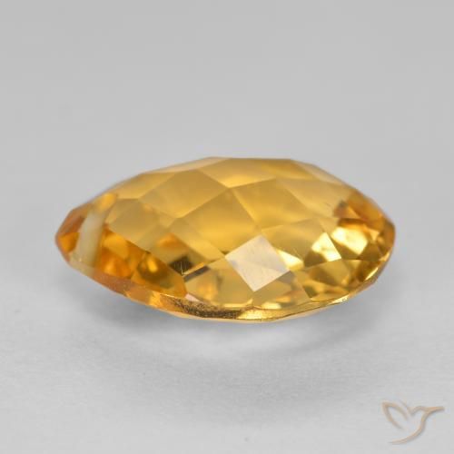 Citrine Gemstone in 12 x 10 mm (calibrated) Size for Sale, Citrine Stone in Deep Golden Orange Color