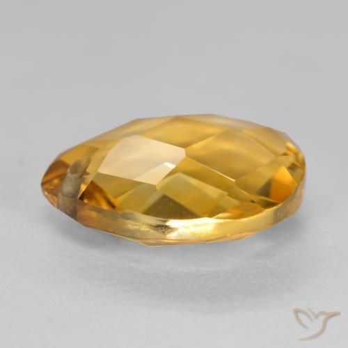 Citrine Gemstone in 12 x 10 mm (calibrated) Size for Sale, Citrine Stone in Orange-Gold Color