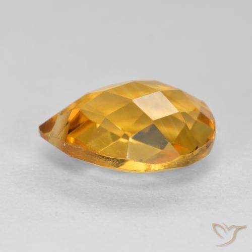 Citrine Gemstone in 12 x 10 mm (calibrated) Size for Sale, Citrine Stone in Orange-Gold Color