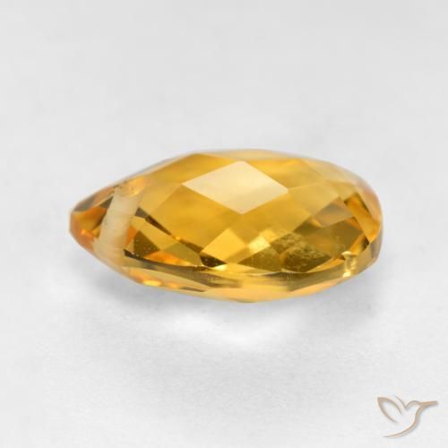Citrine Gemstone in 12 x 10 mm (calibrated) Size for Sale, Citrine Stone in Deep Golden Orange Color