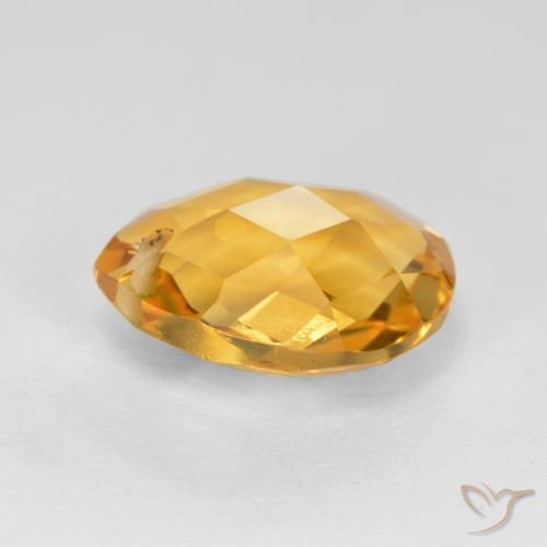 Citrine Gemstone in 12 x 10 mm (calibrated) Size for Sale, Citrine Stone in Dark Golden Color