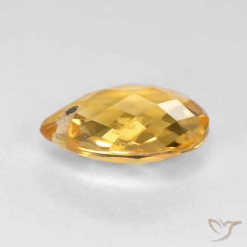 Citrine Gemstone in 12 x 10 mm (calibrated) Size for Sale, Citrine Stone in Medium Golden Color