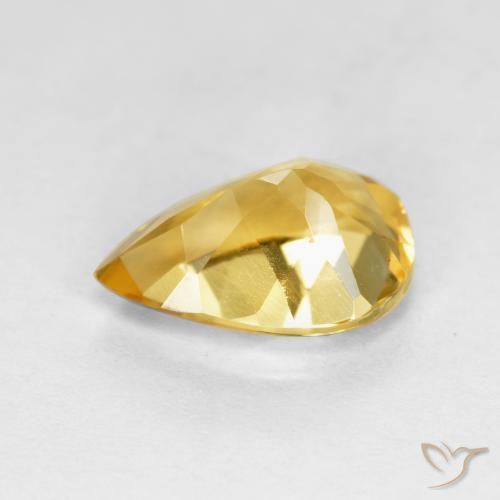 Citrine Gemstone in 10 x 7 mm (calibrated) Size for Sale, Citrine Stone in Golden Orange Color