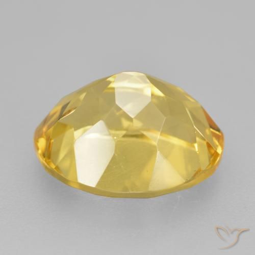 Citrine Gemstone in 12 x 10 mm (calibrated) Size for Sale, Citrine Stone in Golden Orange Color