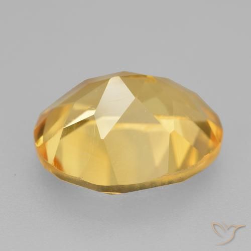 Citrine Gemstone in 12 x 10 mm (calibrated) Size for Sale, Citrine Stone in Gold Color