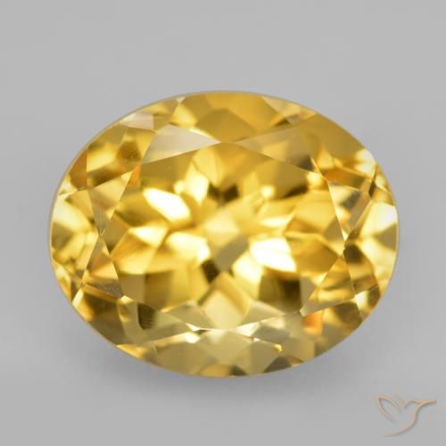 5.72ct Natural Golden Orange Citrine, Oval, VVS