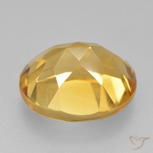 Citrine Gemstone in 12 x 10 mm (calibrated) Size for Sale, Citrine Stone in Golden Orange Color