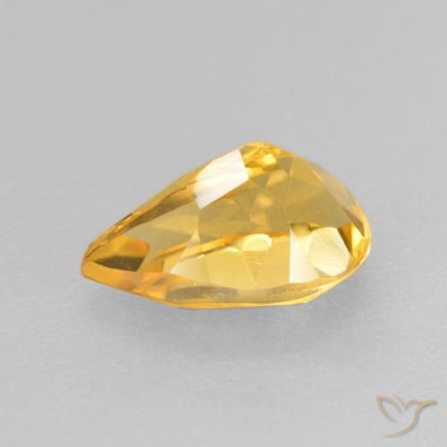 Citrine Gemstone in 8 x 5 mm (calibrated) Size for Sale, Citrine Stone in Medium Gold Color