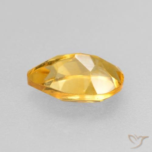 Citrine Gemstone in 7.8 x 4.9 mm Size for Sale, Citrine Stone in Top Gold Color