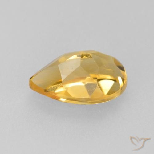 Citrine Gemstone in 8 x 5 mm (calibrated) Size for Sale, Citrine Stone in Dark Golden Color