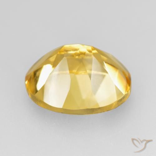 Citrine Gemstone in 12 x 10 mm (calibrated) Size for Sale, Citrine Stone in Medium Golden Color