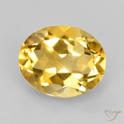 4.42ct Natural Golden Citrine, Oval, VVS-VS