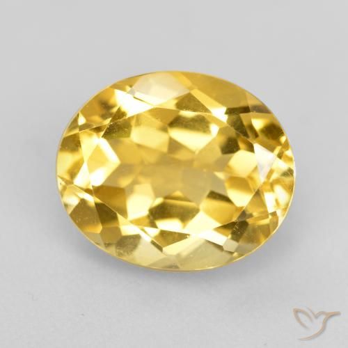 4.57ct Natural Golden Citrine, Oval, VVS-VS
