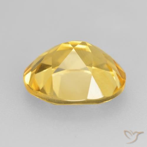 Citrine Gemstone in 12 x 10 mm (calibrated) Size for Sale, Citrine Stone in Golden Color