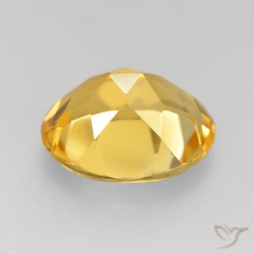 Citrine Gemstone in 12 x 10 mm (calibrated) Size for Sale, Citrine Stone in Golden Color
