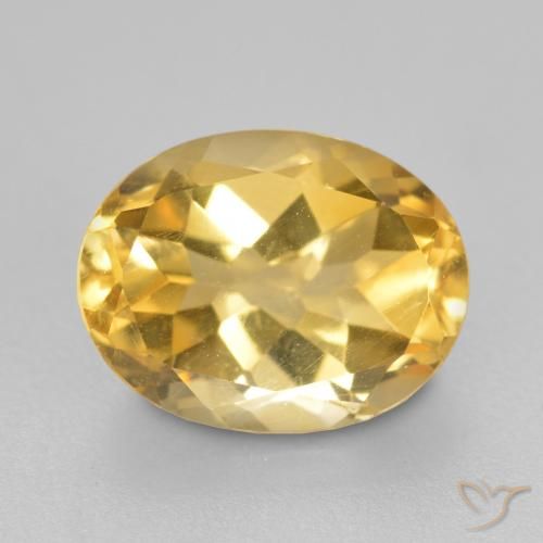 1.91ct Natural Golden Orange Citrine, Oval, VS