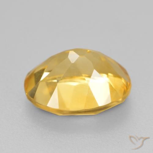 Citrine Gemstone in 9 x 7 mm (calibrated) Size for Sale, Citrine Stone in Golden Orange Color
