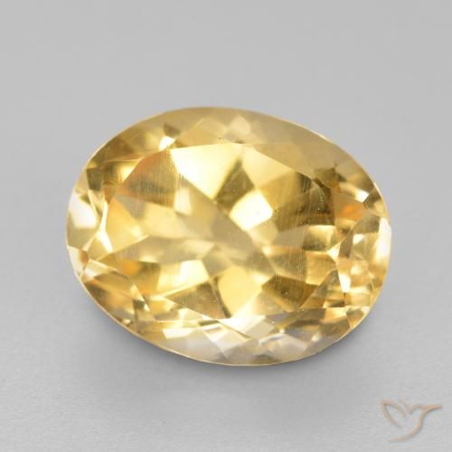 1.90ct Natural Gold Citrine, Oval, VS
