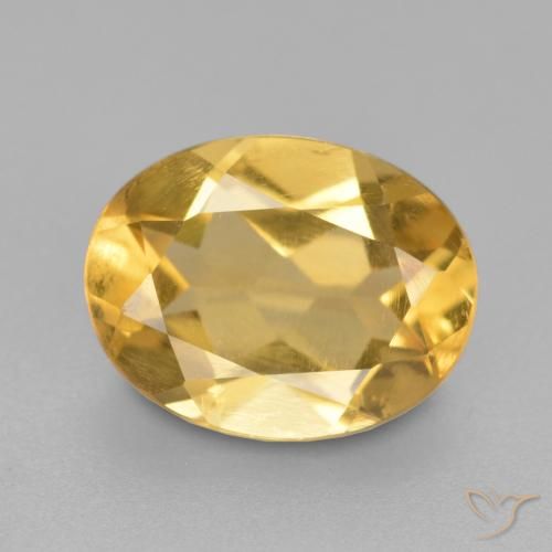 1,57 ct ovaler goldener Citrin aus Brasilien, Größe 9 x 6,9mm, natürlicher Edelstein, VS Reinheit, 1 Stück ovaler Citrin, Mohs-Härte von 7 Geeignet für den täglichen Gebrauch im Schmuck , Stein des Händlers, Photo A