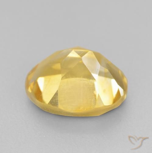 Citrine Gemstone in 9 x 7 mm (calibrated) Size for Sale, Citrine Stone in Medium Gold Color