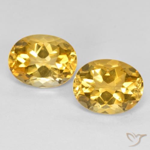 3.65ctw Natural Medium Golden Citrine, Oval, VS