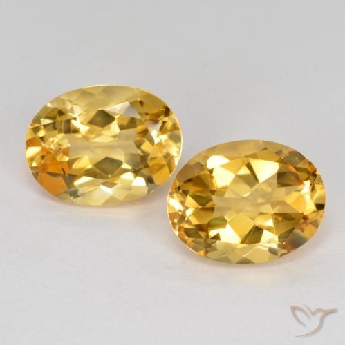 3.54 ct Yellow Citrine, 9.2 x 7 mm Oval Cut From Brazil, Photo A