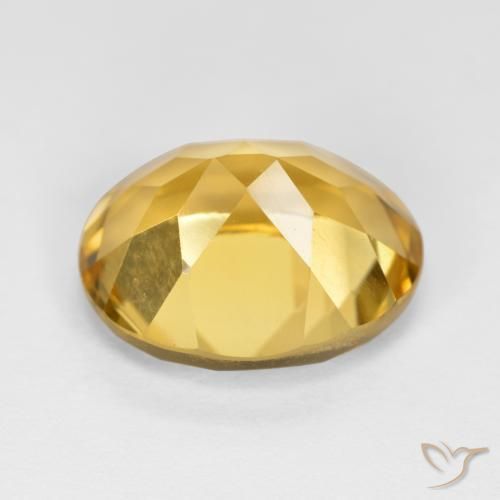 Citrine Gemstone in 12 x 10 mm (calibrated) Size for Sale, Citrine Stone in Golden Orange Color