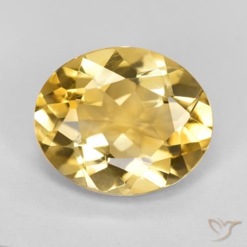 4.31ct Natural Golden Orange Citrine, Oval, VVS-VS