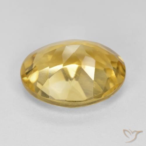 Citrine Gemstone in 12 x 10 mm (calibrated) Size for Sale, Citrine Stone in Golden Orange Color