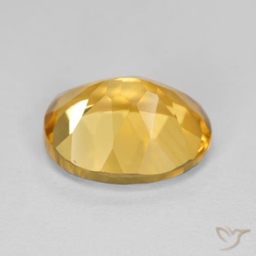 Citrine Gemstone in 12 x 10 mm (calibrated) Size for Sale, Citrine Stone in Golden Orange Color