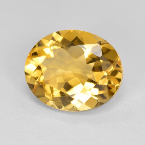 Orange Doré Citrine gemme - 4.2ct Ovale facette (ID: 560544)
