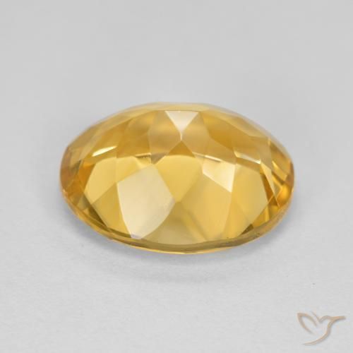 Citrine Gemstone in 12 x 10 mm (calibrated) Size for Sale, Citrine Stone in Golden Orange Color