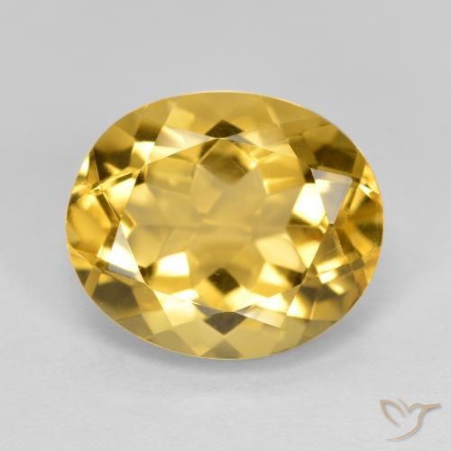 4.72ct Natural Golden Orange Citrine, Oval, VVS-VS