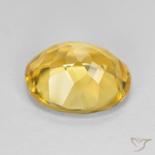 Citrine Gemstone in 12 x 10 mm (calibrated) Size for Sale, Citrine Stone in Golden Orange Color