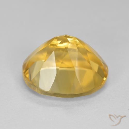 Citrine Gemstone in 12 x 10 mm (calibrated) Size for Sale, Citrine Stone in Medium Golden Color