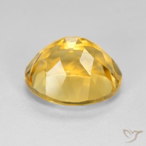 Citrine Gemstone in 12 x 10 mm (calibrated) Size for Sale, Citrine Stone in Golden Orange Color