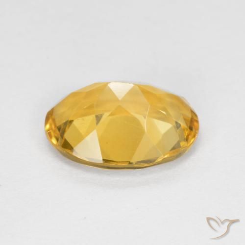 Citrine Gemstone in 9 x 7 mm (calibrated) Size for Sale, Citrine Stone in Golden Orange Color