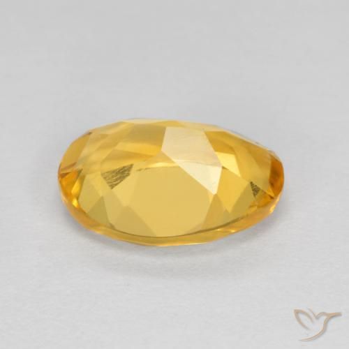Citrine Gemstone in 9 x 7 mm (calibrated) Size for Sale, Citrine Stone in Golden Orange Color