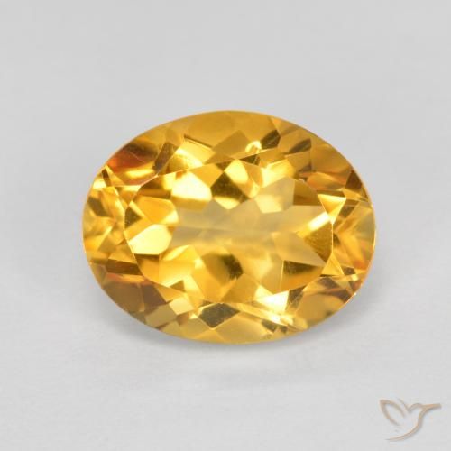 1.92ct Natural Dark Golden Citrine, Oval, VVS-VS