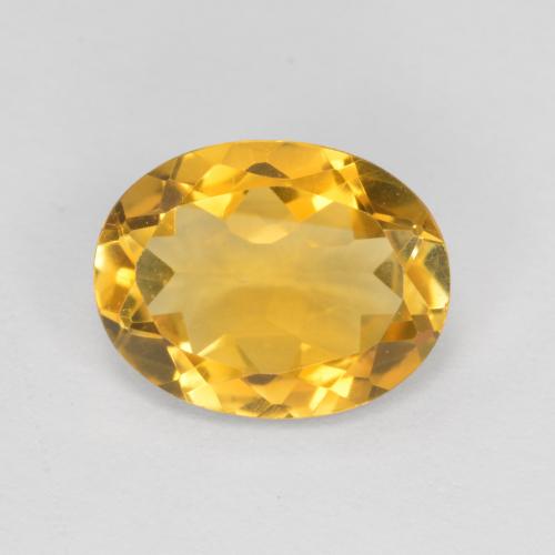 Dorado oscuro Citrina Gema - 1.5ct Forma ovalada (ID: 560586)