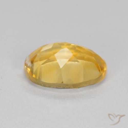 Citrine Gemstone in 9 x 7 mm (calibrated) Size for Sale, Citrine Stone in Medium Golden Color