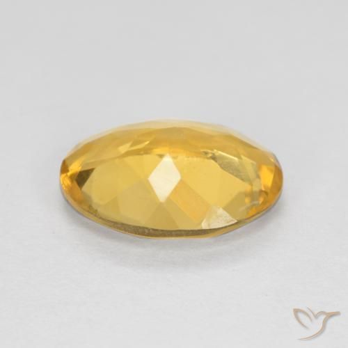 Citrine Gemstone in 9 x 7 mm (calibrated) Size for Sale, Citrine Stone in Deep Golden Orange Color