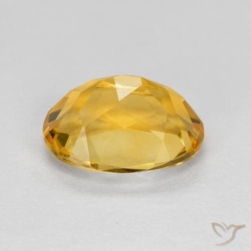 Citrine Gemstone in 9 x 7 mm (calibrated) Size for Sale, Citrine Stone in Bright Gold Color